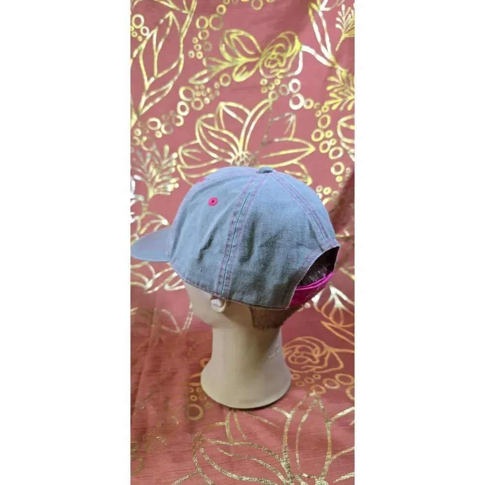 Harley Davidson pink and gray strapback baseball cap